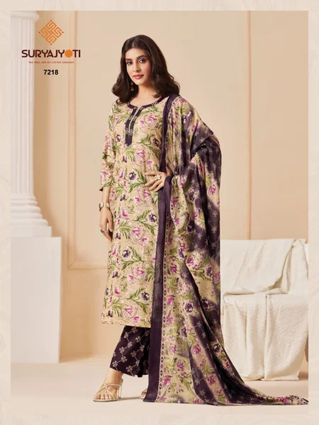 Trendy Cotton Vol 72 By Suryajyoti Cotton Dress Material
